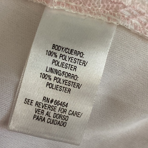 Sandra Darren Tea Party Floral Pink Lace Lined Cap Sleeve Zipper Mini Dress 6 - Picture 5 of 6